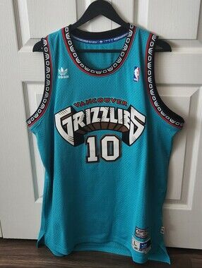 Adidas Mike Bibby Vancouver Grizzlies #10 Basketball Jersey (L) 🇨🇦